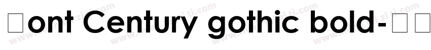 Font Century gothic bold字体转换